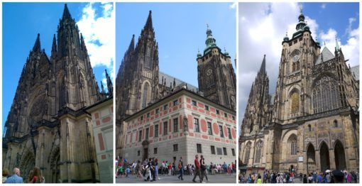 Collage of St Vitus Cathedral, Prague Castle 