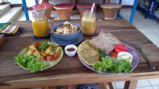 Brunch at Free Bird Cafe in Chiang Mai, Thailand