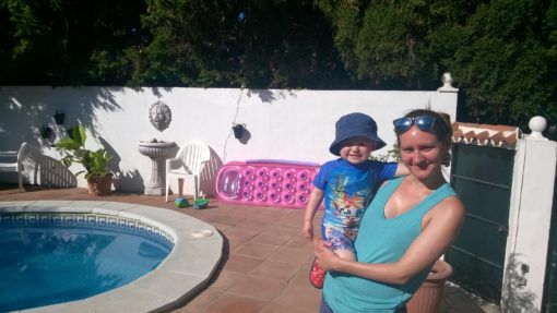 On Holiday with my nephew in Spain