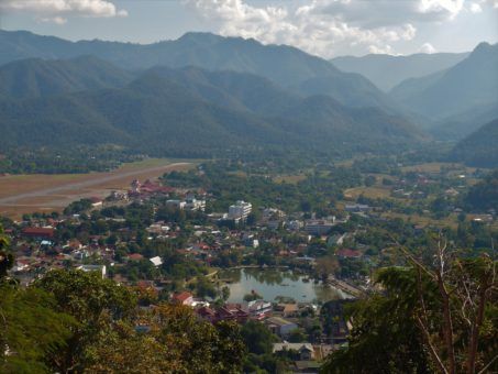 View of Mae Hong Son town from Kong Mu Hill