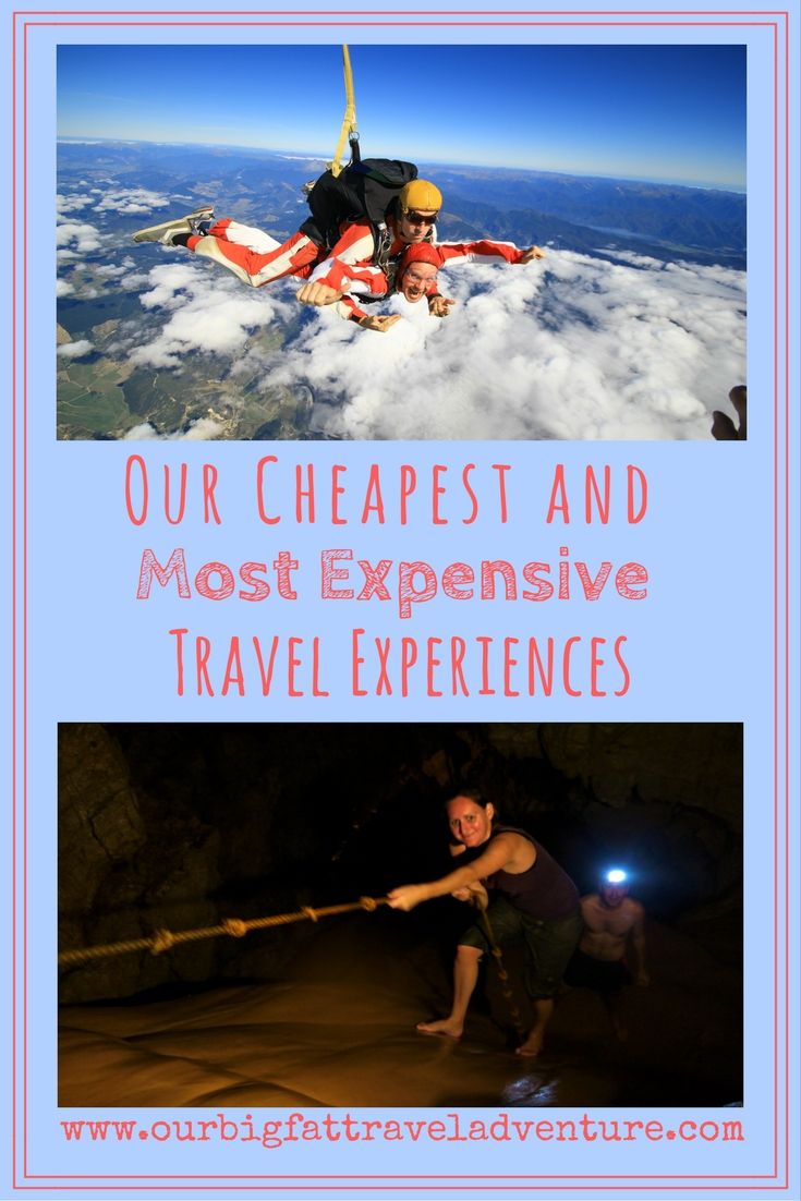 Our Cheapest and most Expensive Travel Experiences, Pinterest Pin