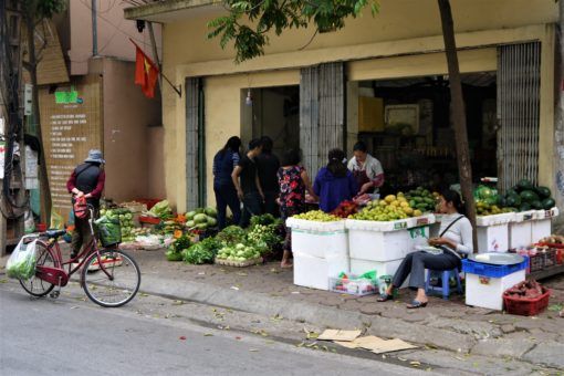 Where we used to buy our veg in Hanoi