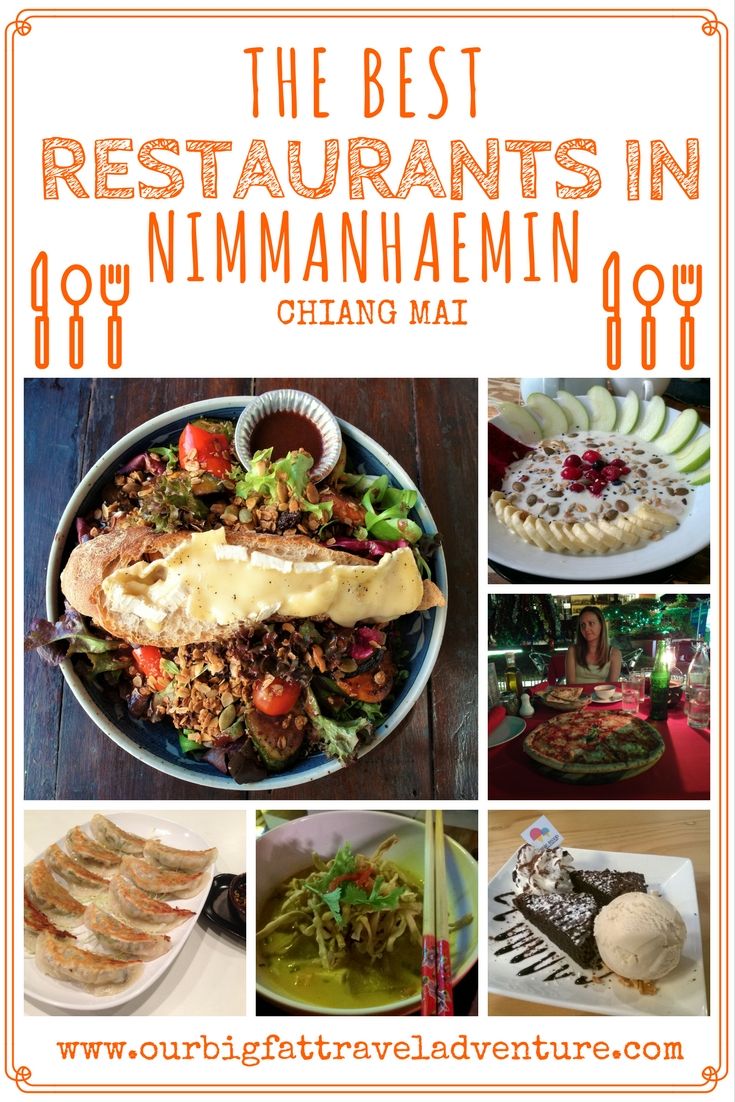 The best restaurants in Nimmanhaemin, Chiang Mai. Pinterest Pin