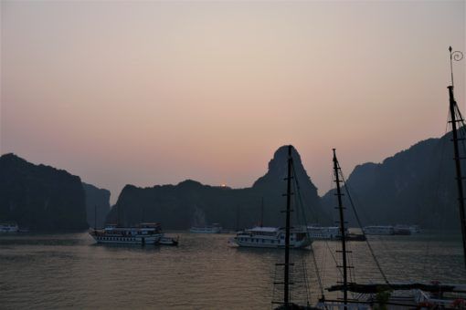 Boats on Halong Bay, Vietnam 