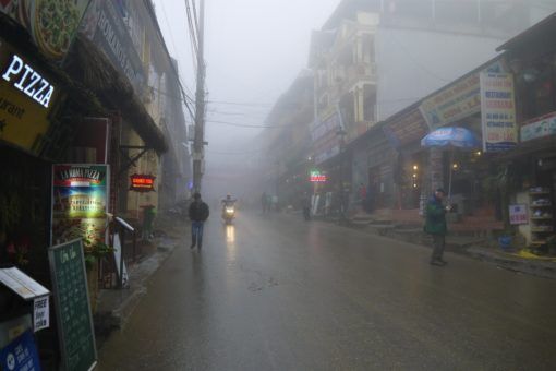 Sapa, Vietnam in the fog 