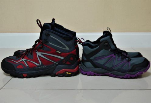 Our new Merrell Capra Hiking boots for trekking in Nepal