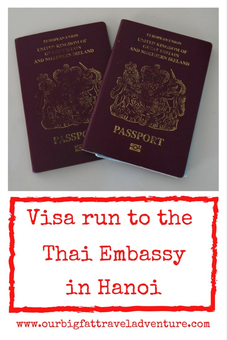 Visa run to the Thai Embassy in Hanoi, Pinterest Pin