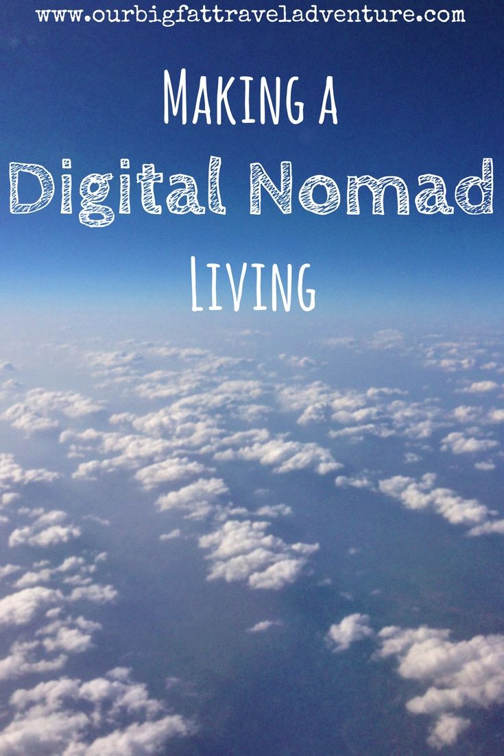 making a digital nomad living, Pinterest pin