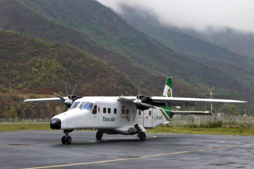 Tara Air Plane grounded by weather on the way to Lukla, Nepal