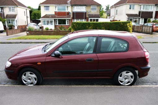 Our new wheels, Meera, the Nissan Almera