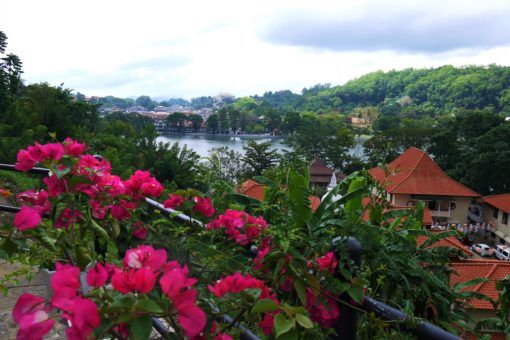 The Kandy Lake view from Heaven Seven Hotel