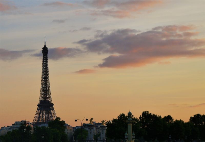 Eiffel Tower at sunset, my Paris wish list