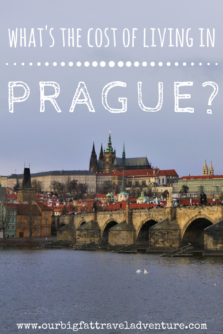 what's the cost of living in Prague? Pinterest pin