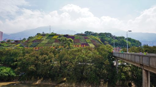 Moravia's trash dump is now a flower-covered hill, Medellin
