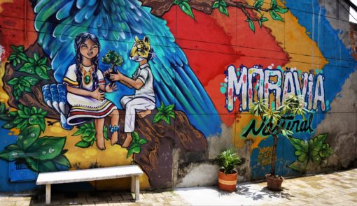 Moravia street art, Medellin