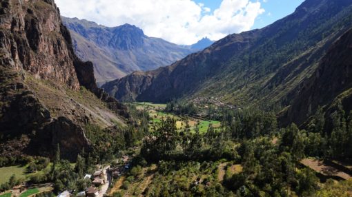 View overlooking the Sacred Valley in Peru