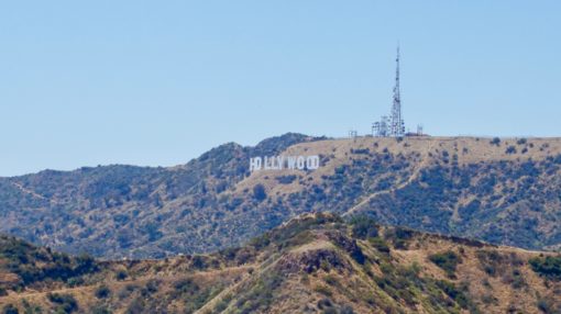 View of the Hollywood Sign from Griffith Park, LA