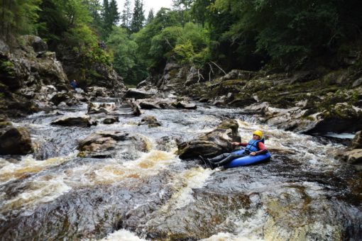 Tubing with ACE Adventures on the River Findhorn, Scotland
