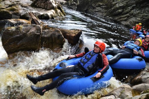 Tubing in Scotland with ACE Adventures