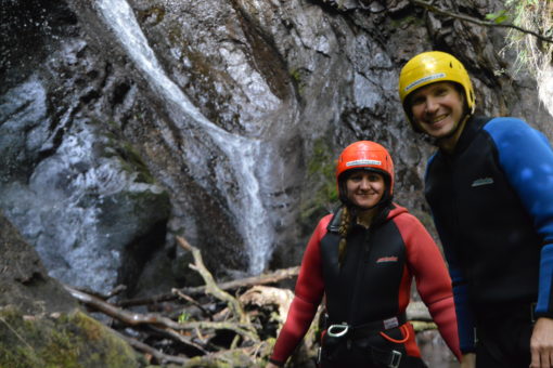 Andrew and Me Canyoning with ACE Adventures in Scotland