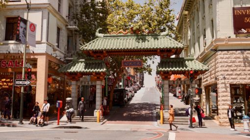 Chinatown in San Francisco in California