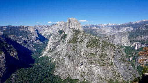 View over Yosemite from Glacier Point, California