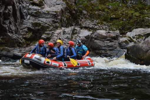 White water rafting with ACE Adventures on the Findhorn