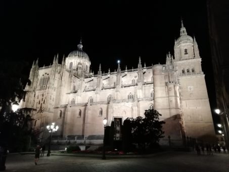 The cathedral in Salamanca, Spain