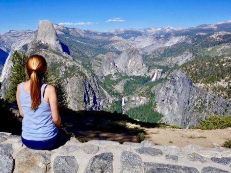 Amy overlooking Yosemite National Park