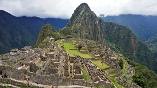 Machu Picchu with Wayna Picchu behind it
