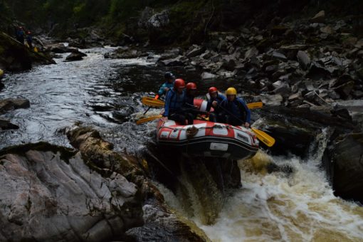 White water rafting on the Findhorn, Scotland