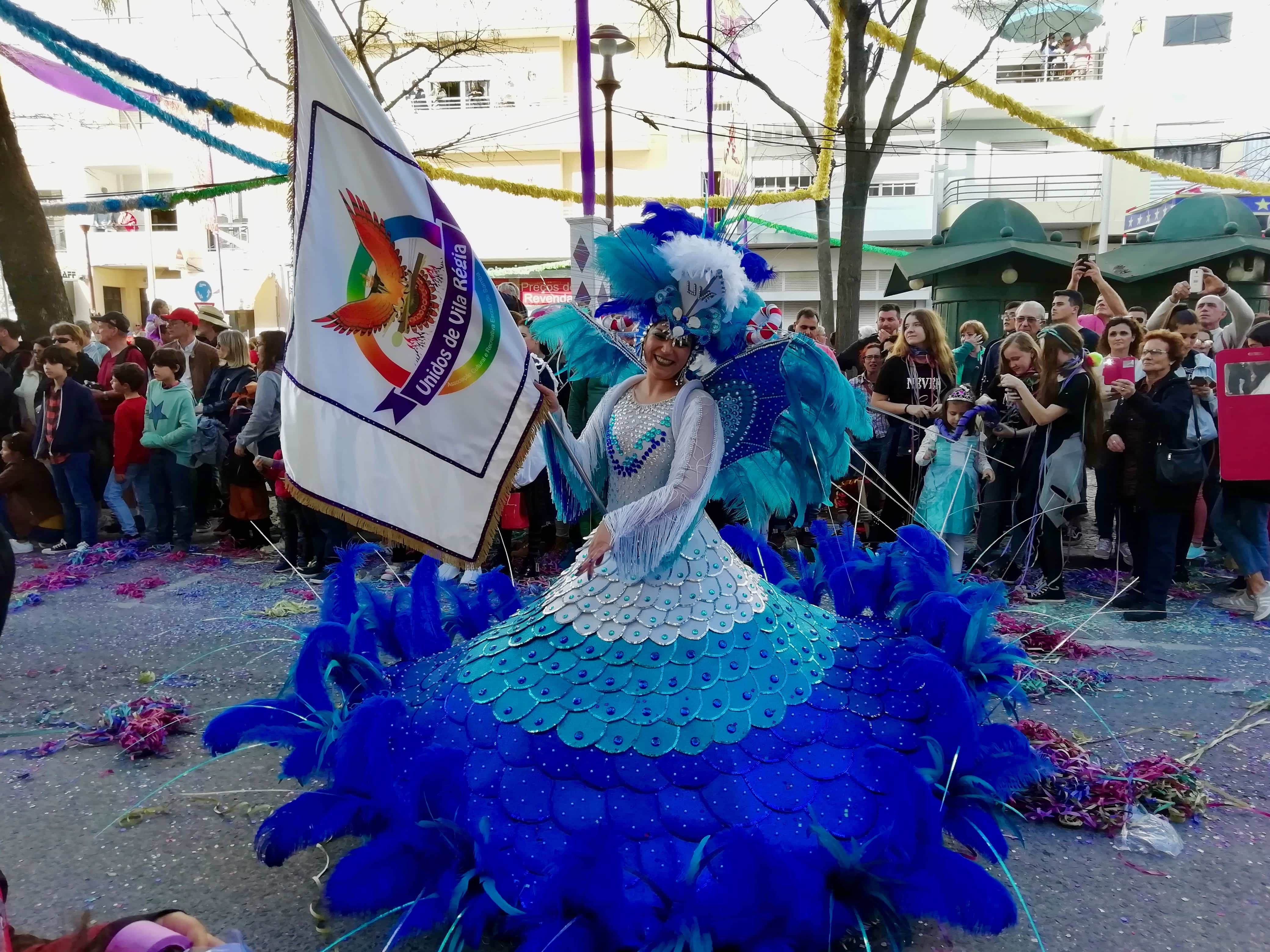 Dancer at the Loule Holy Week carnival, Portugal