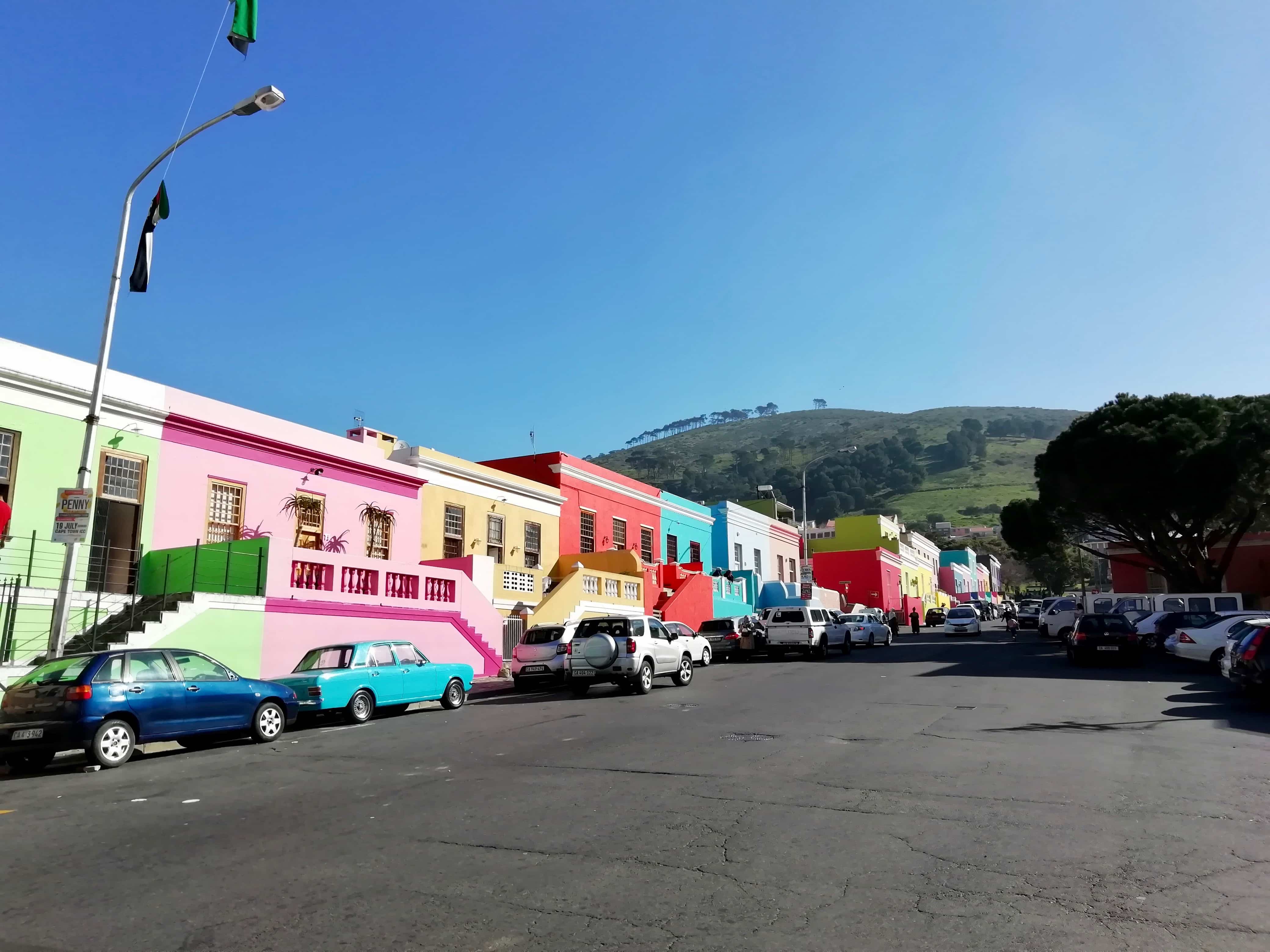 Colourful houses in the Bo-Kaap neighbourhood, Cape Town
