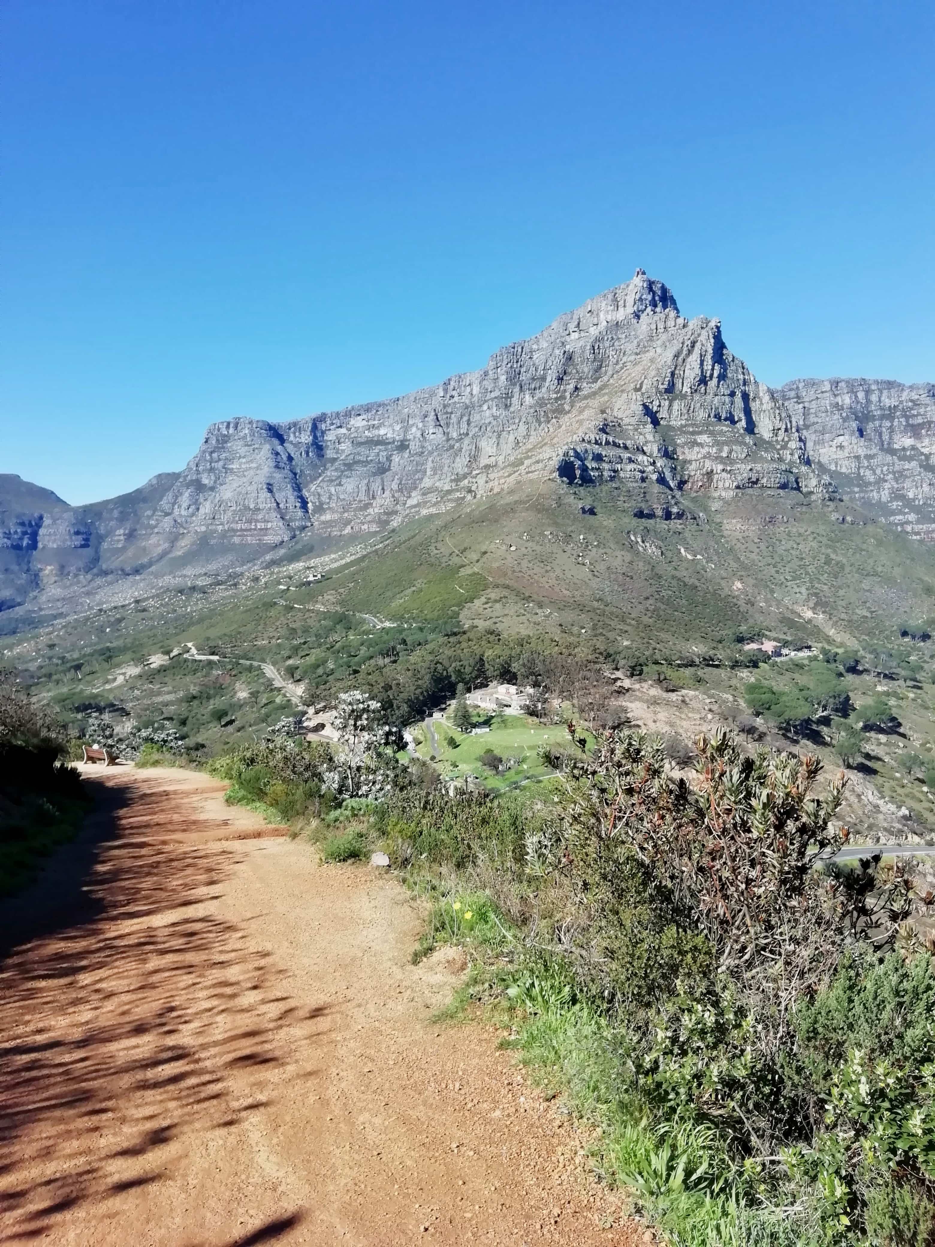 The path on the Lion's Head hike, Cape Town
