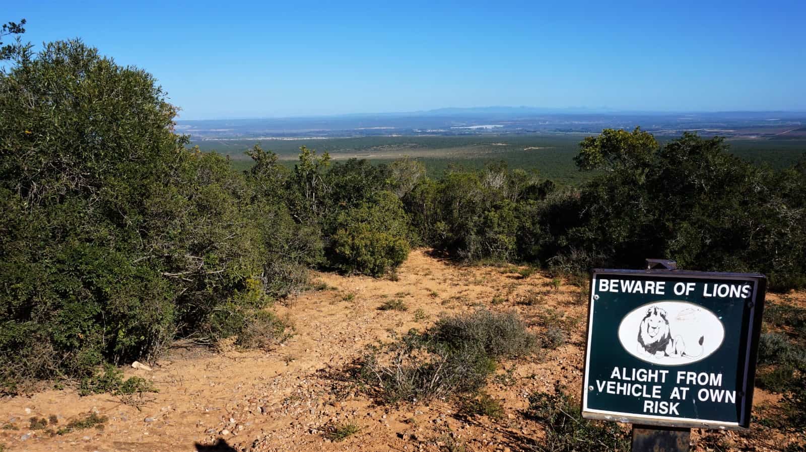 Lookout point at Addo Elephant National Park, South Africa