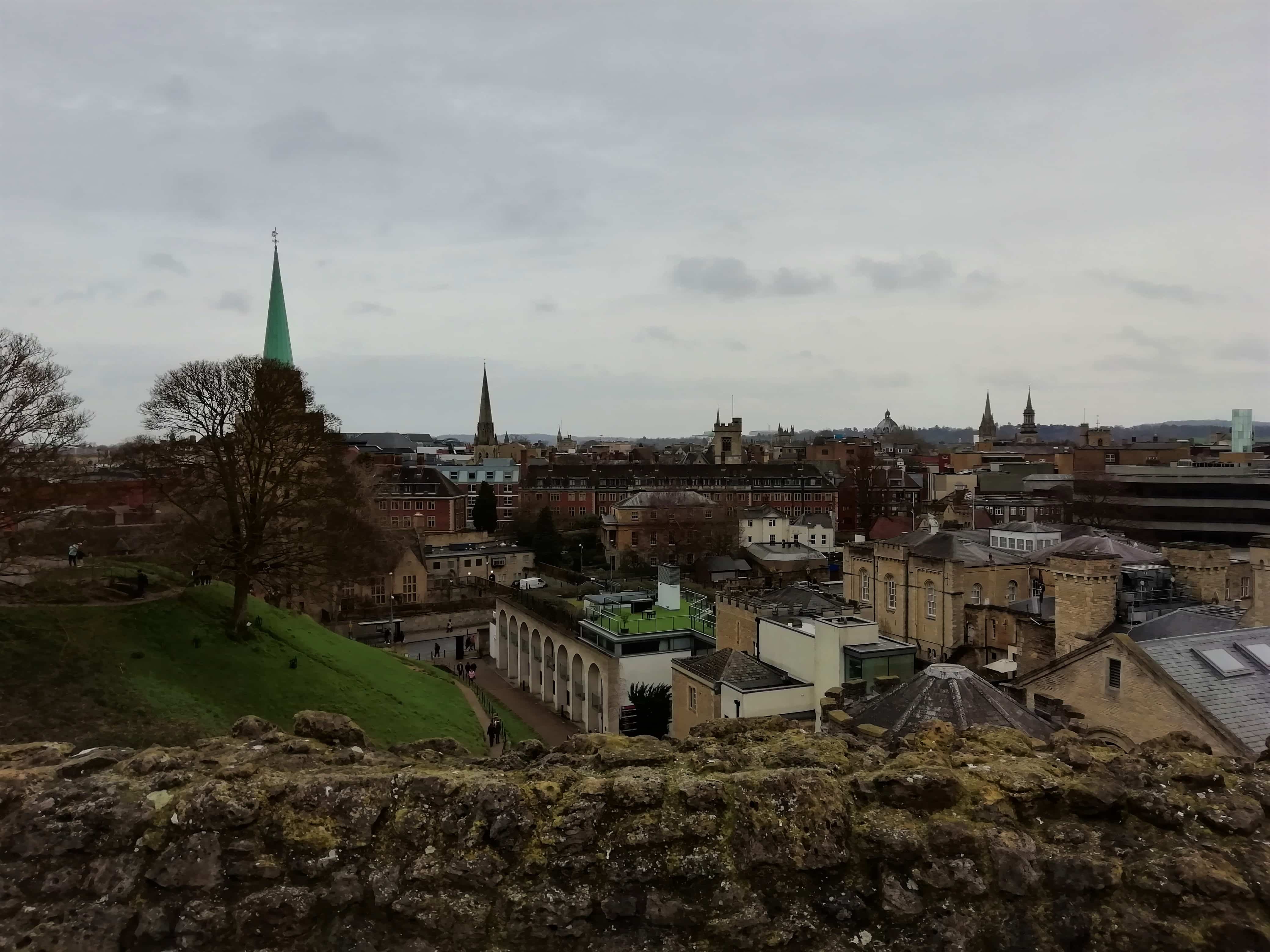 View over Oxford from the Castle Mound