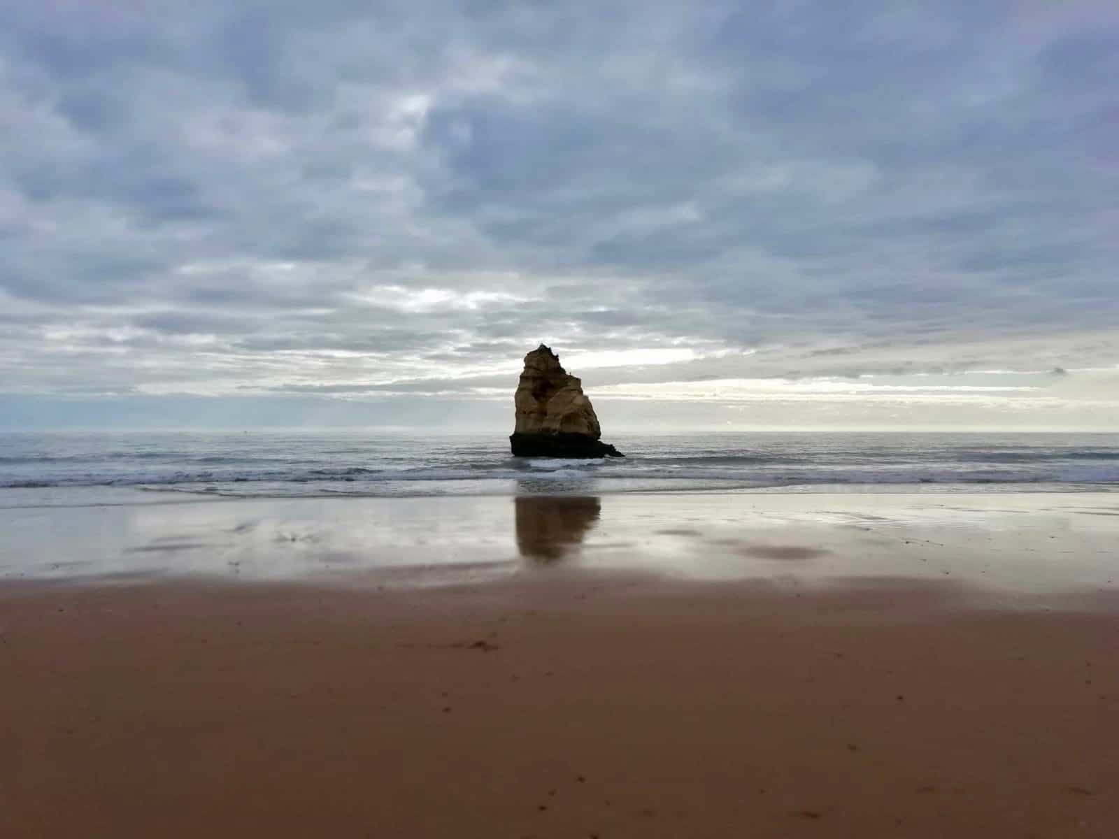 Rock formation on Praia de Rocha, Algarve