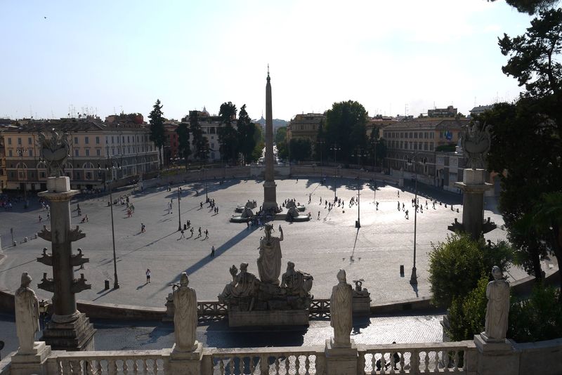 The Piazza Del Popolo in Rome, Italy