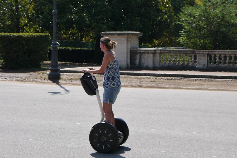 Amy on a segway in Rome, Italy 