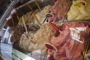 Italian ice cream selection - Food in Rome