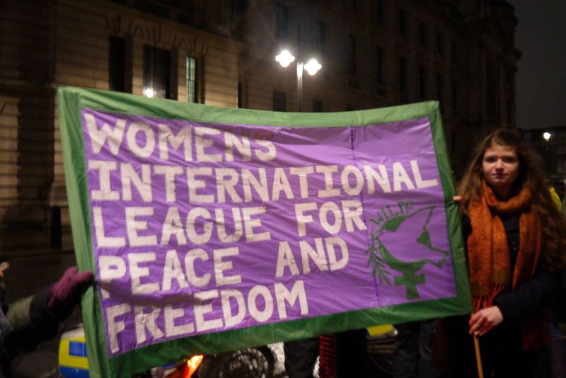 Womens International League for Peace and Freedom banner