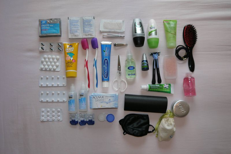 Travel toiletries & medicines