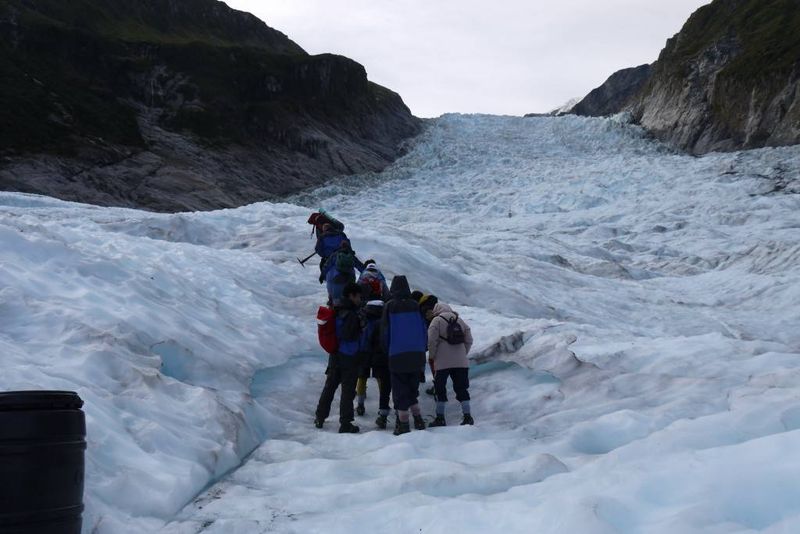 Our group on the Fox Glacier Helihike