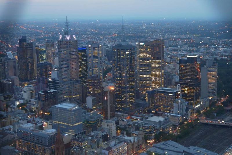 View of Melbourne from the Skydeck