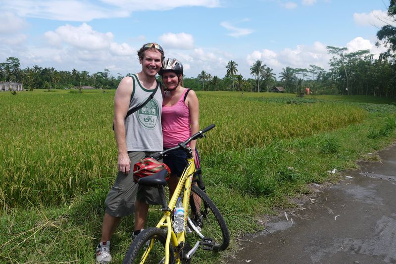 Us on the Bali Eco Cycling Tour