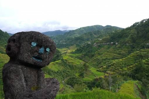 Statue on the Banaue Rice Terraces