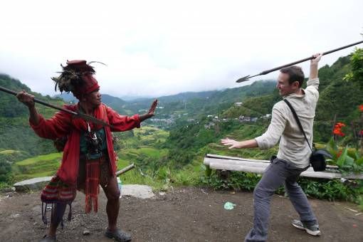 Spear Throwing in Banaue, the Philippines