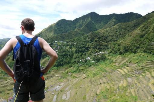 Andrew at the Batad Rice Terraces, the Philippines