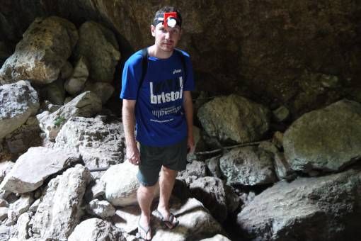 Andrew in Sumaguing Cave, Sagada