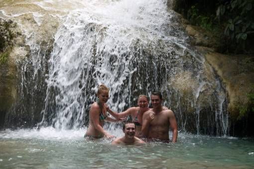 Andrew & Sisters at Erawan Waterfall